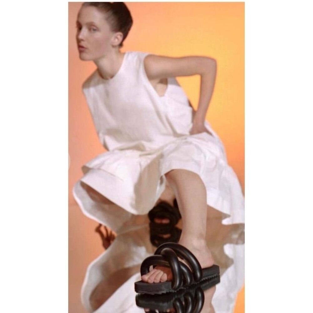 YUME YUME Tyre slide Sandals Black Size 8 US Approx. 10 in